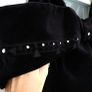 VINTAGE Official black velvet bow bardot Sz 12UK ( Fit 8-10UK) Image 5