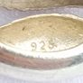 Vintage 925 Sterling Silver Cowrie Shell Charm Pendant Image 5