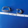 9ct White Gold Double Hoop Earrings /Mint Cond Image 4