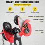 Heavy Duty 2T/4400Lbs Overhead Geared Push Beam Trolley, Red Hoist Lifing Tackle Roller Trolley Hoist Lifting Tackle with Chain Image 5