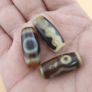 Vintage Himalayan Tibetan Rare Pattern Agate Lot of 3 Image 10