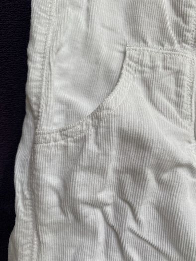 French designer Taille 0 74cm christening all in one dungarees
