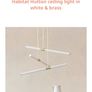 Habitat Hutton ceiling light in white & brass Image 4