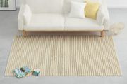 Rug Hemp Wool 160x230 cm Natural/White