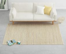 Rug Hemp Wool 160x230 cm Natural/White
