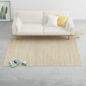 Rug Hemp Wool 160x230 cm Natural/White