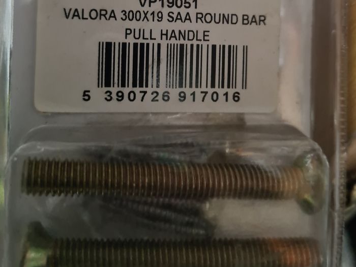 Chrome Pull handle round bar