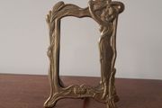 Antique Art Nouveau Brass Picture Frame