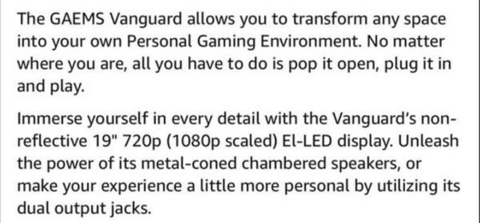 GAEMS Vanguard Monitor