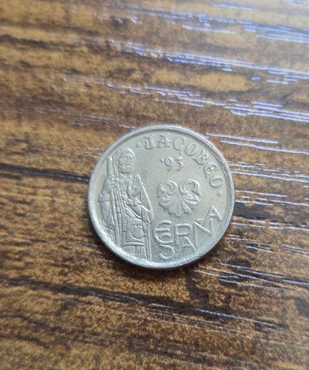 5 Pesetas from 1993 to celebrate the Jacobean Holy Year