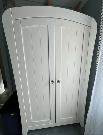 WEDNESDAY ONLY White wardrobe nursery curved child Mamas and Papas