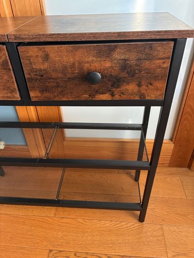 2 Drawer Hall Table Shoe Storage