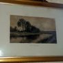 Large Antique Framed Landscape 'The Silvery Morn' Image 7