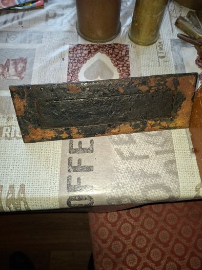 Old Cast Iron Door Knocker, Handle and Letterbox Postage Available Sold together