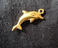 14k Gold dolphin necklace pendant