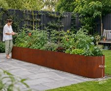 Large Metal Raised Garden Bed 280cm Weatherproof Planter Box