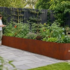 Large Metal Raised Garden Bed 280cm Weatherproof Planter Box
