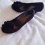 Odeon Black Peep-Toe Shoes - Size 4 Image 7