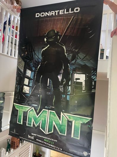 Giant TMNT Donatello 2007 Rare Cinema Display Vinyl Poster 2.4x1.5m