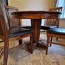 Round wooden table and four chairs Image 9
