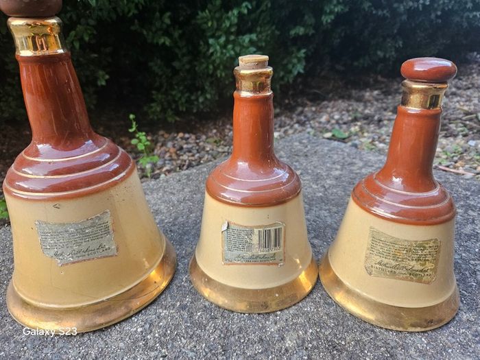 Whiskey bottles  Bells Scotch Whiskey Wade jars