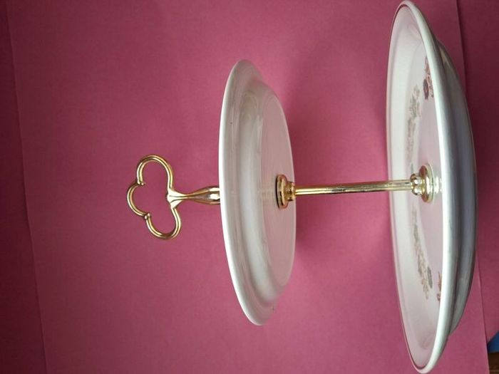 Irish Arklow Pottery Studio Kraft Cake Stand  1970's  Wicklow