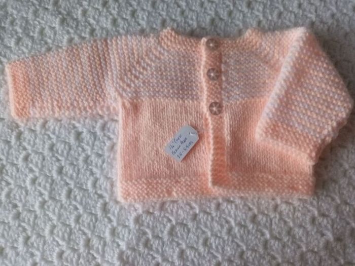 Hand Knit: Premature Baby Cardigans: 3.5-5.5 lbs
