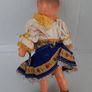 Small vintage rubber doll in costume Image 3
