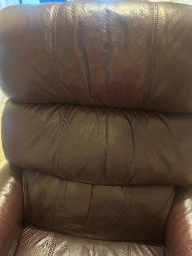 Leather recliner