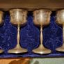 Set of 4 large silver-plated goblets Image 7