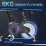 Indoor Upright Exercise Bike Machine, with Adjustable Seat, Resistance, Handlebar, LCD Display Image 3