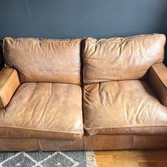 Laura Ashley Leather Sofa Bed