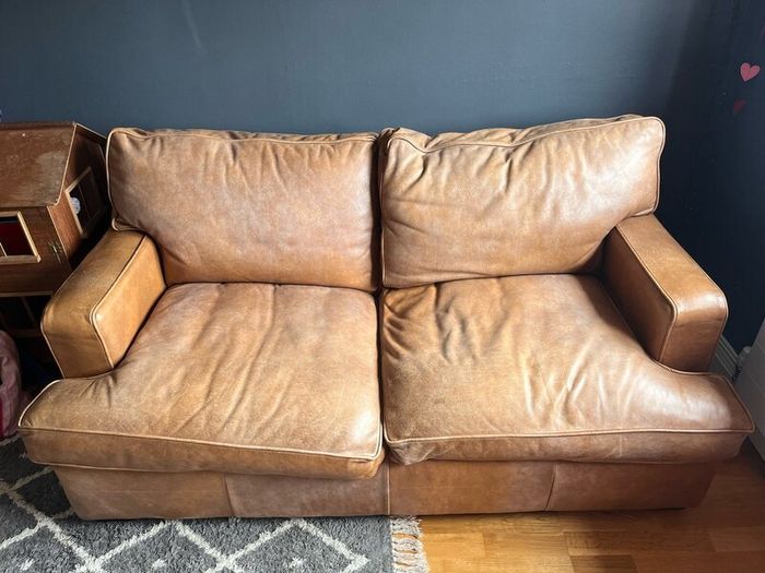 Laura Ashley Leather Sofa Bed