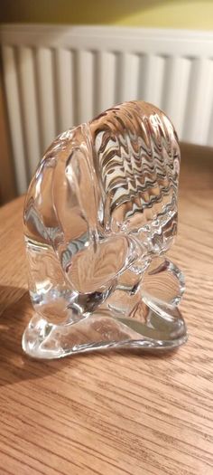 TOWLE Nud Women Figurine Full Lead Crystal Vintage Art Glass PAPERWEIGHT