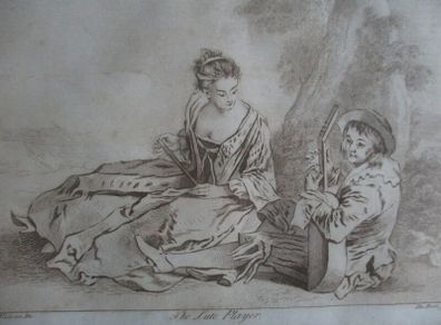 Old Framed Engraving From The Neptune Gallery