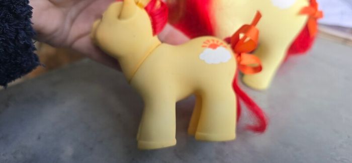 Mammy and Son Custom Sunburst Mountain Boy Ponies using MLP G1 Base My Little Pony