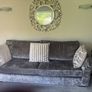 Sofas x 2 plush grey velvet Image 2
