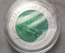 Austria 25 Euro Silver/Niobium (.900) Proof Coin 2004 - Semmering Railway - Silver Niobium Series - NO CERT