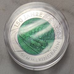 Austria 25 Euro Silver/Niobium (.900) Proof Coin 2004 - Semmering Railway - Silver Niobium Series - NO CERT