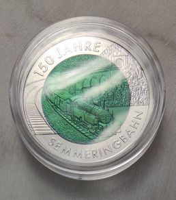 Austria 25 Euro Silver/Niobium (.900) Proof Coin 2004 - Semmering Railway - Silver Niobium Series - NO CERT