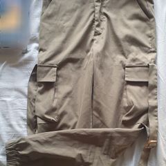 Khaki cargo trousers