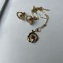 9ct Gold Vintage Claddagh earrings and matching pendant Image 3
