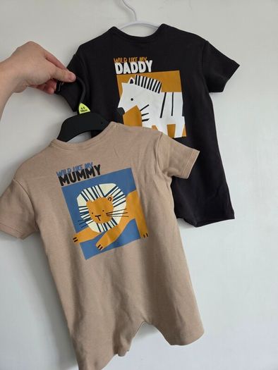 3-6m, With Tags 2 George Mammy and Daddy Rompers