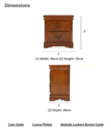 Dark Mahagony Nightstand/ Bedroom Bedside locker