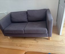 2 Seater Sofa (Dark Grey Ikea Knihult)