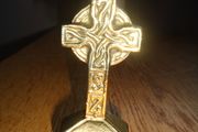 Vintage Brass Celtic Cross for Sale