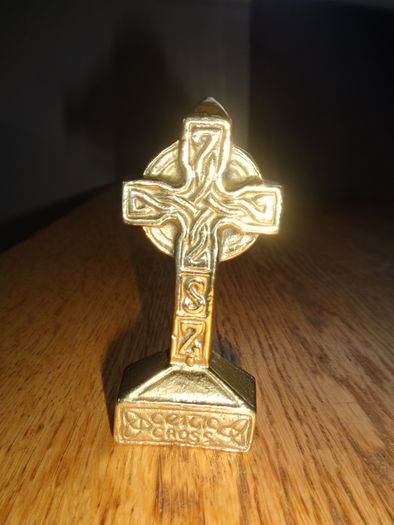 Vintage Brass Celtic Cross for Sale