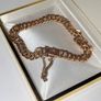 Vintage 18ct Gold Unisex Double-Curb Bracelet Image 10