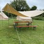 Full Canvas Awning With Poles 3.8 m New Image 2