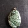 Genuine  Seraphinite Silver Large Pendant Image 9